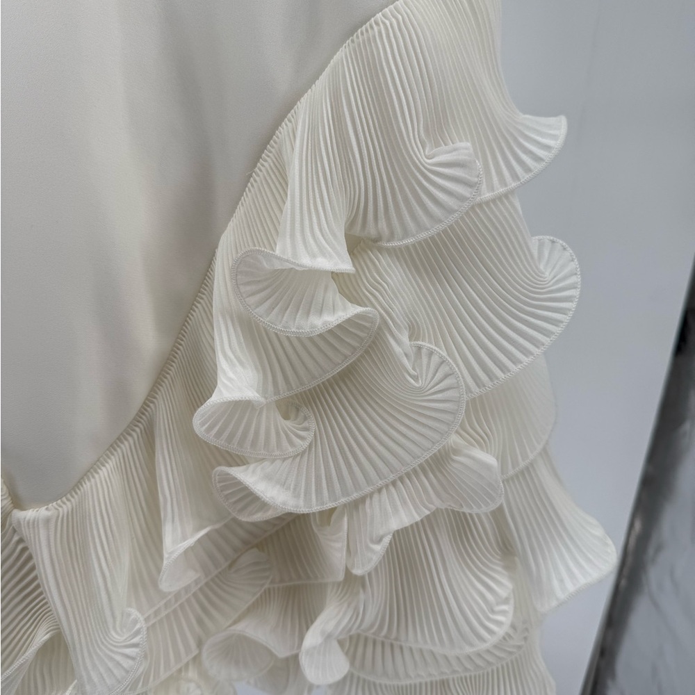 TALULAH White Ruffle Mini Dress - Picture 9 of 9